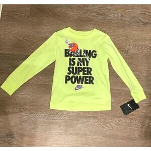 Nike Tee‎ T Shirt Long Sleeve Graphic Little Boys  5 *NWT